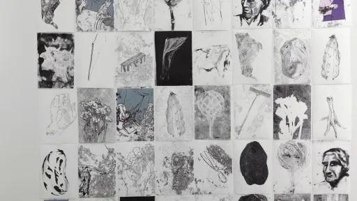 schwarz/weiss Zeichnungen von Trix Brechbühl