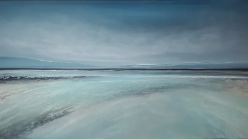 Eine Malerei vom Meer